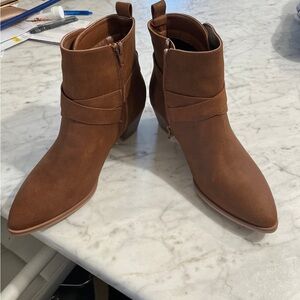 Maurices Chic Brown Ankle Booties